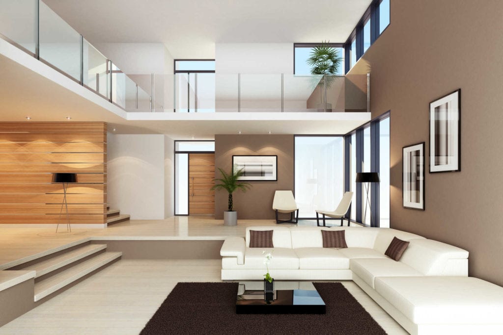 Luxury house interior.